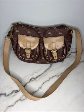 The Bridge Made in Italy monogram shoulder bag